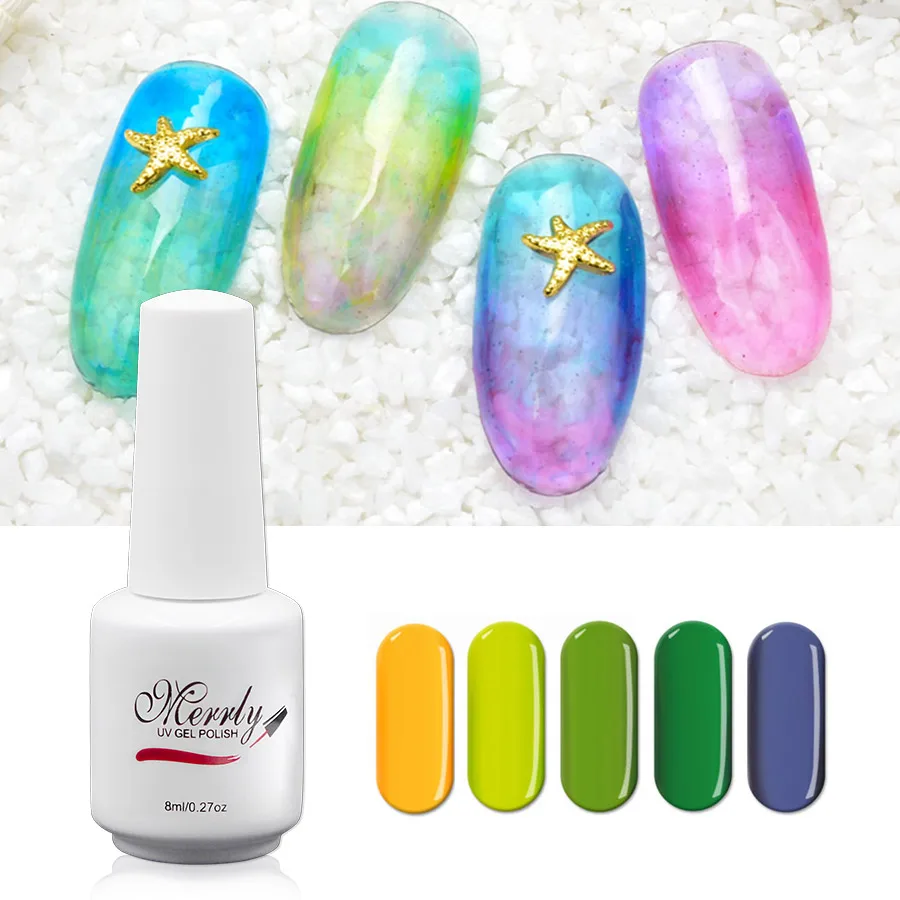 Translucent Color Gel Nail Polish Glaze Gel Varnish Lacquer 8ml Glass