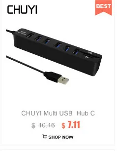 CHUYI Multi OTG концентратор с SD/TF Card Reader Micro USB 3,0 OTG сплиттер адаптер для ПК смартфон планшеты Macbook