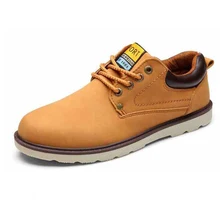 Man Casual Shoes Spring Summer Lace-up Style Pu Leather Flat Fashion Trend Round Toe Men Work Shoe 2017 Hot Sale
