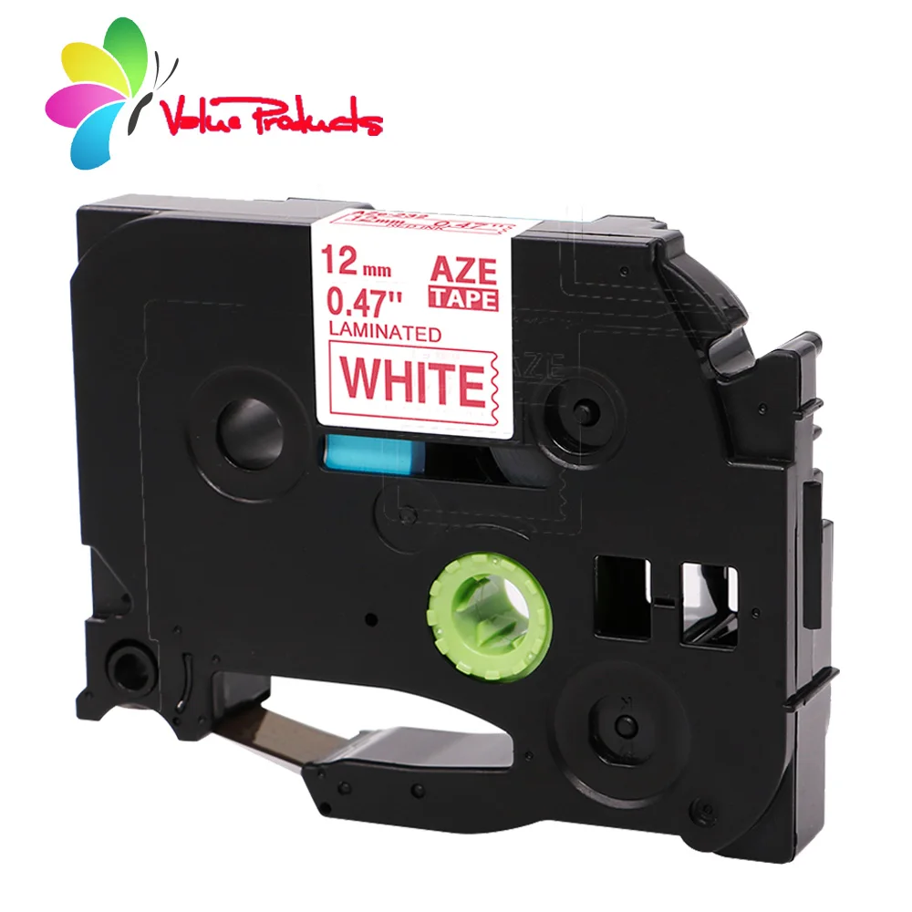 

For TZe-232 TZe 232 Label Tape 12mm Red on White for Brother p-touch PTH110 / PT-D200 / PTD600 / Pt-d400 Label Marker,1-Pack