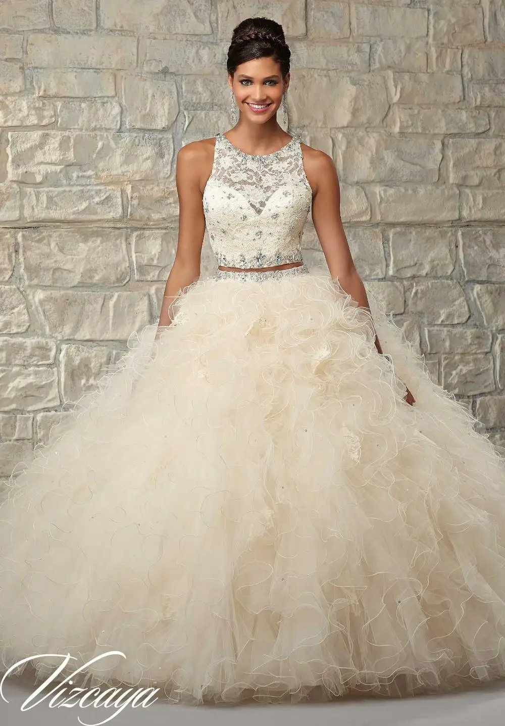 ivory quinceanera dresses