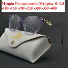 Модные солнцезащитные фотохромные женские очки с кошачьей оправой, оптическая оправа для очков, студенческие очки для близорукости, брендовые Новые солнцезащитные очки NX