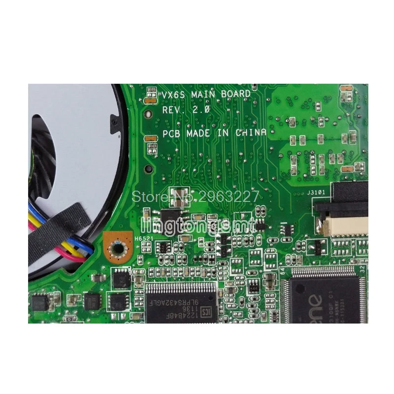 Calvas For Asus Eee PC VX6S laptop motherboard vx6s rev 2.0 mainboard 2gb ram fully tested /& working perfect