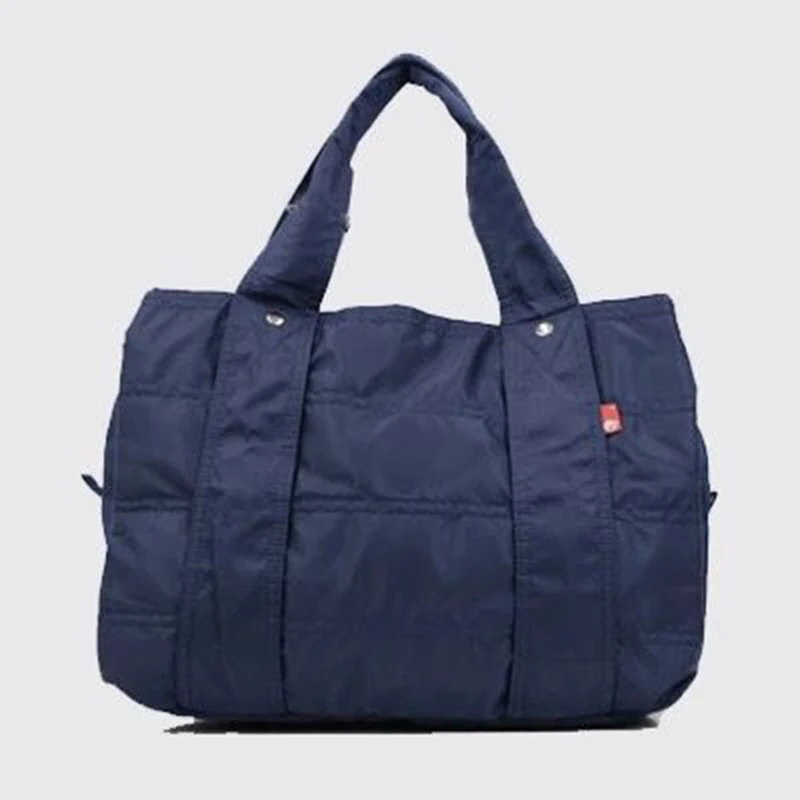 Женская сумка-тоут, Складная Большая вместительная сумка, нейлоновая женская сумка для путешествий, удобная сумка, черная, синяя, серая, фиолетовая женская сумка - Цвет: Синий