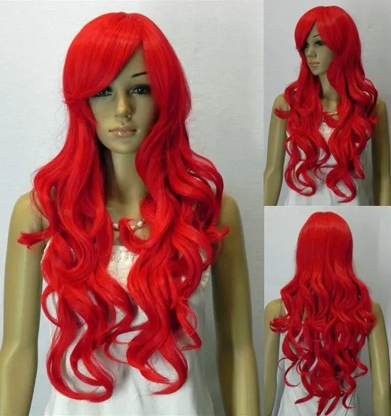 

Newest Style Natural red Long Wavy about 22 Inches Wig(Free Shipping)