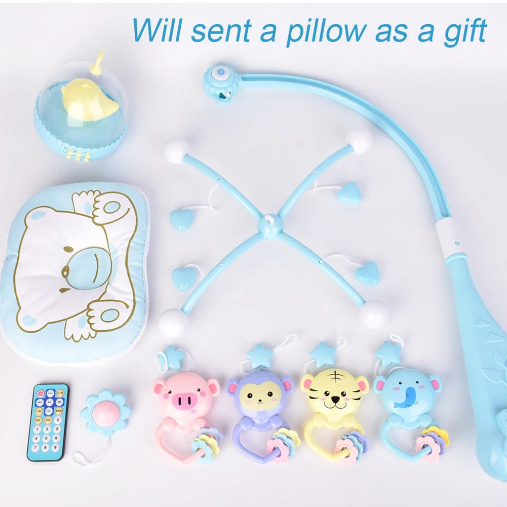 Нетоксичный ABS кровать колокольчик детские погремушки кольцо Висячие Новорожденные кроватки развивающие игрушки набор музыкальные игры
