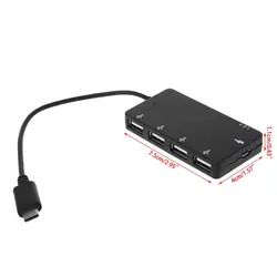 2019 Новый 4 порта USB C концентратор OTG высокая скорость Тип C концентратор с подставкой для телефона type-c USB разветвитель для ноутбука ПК