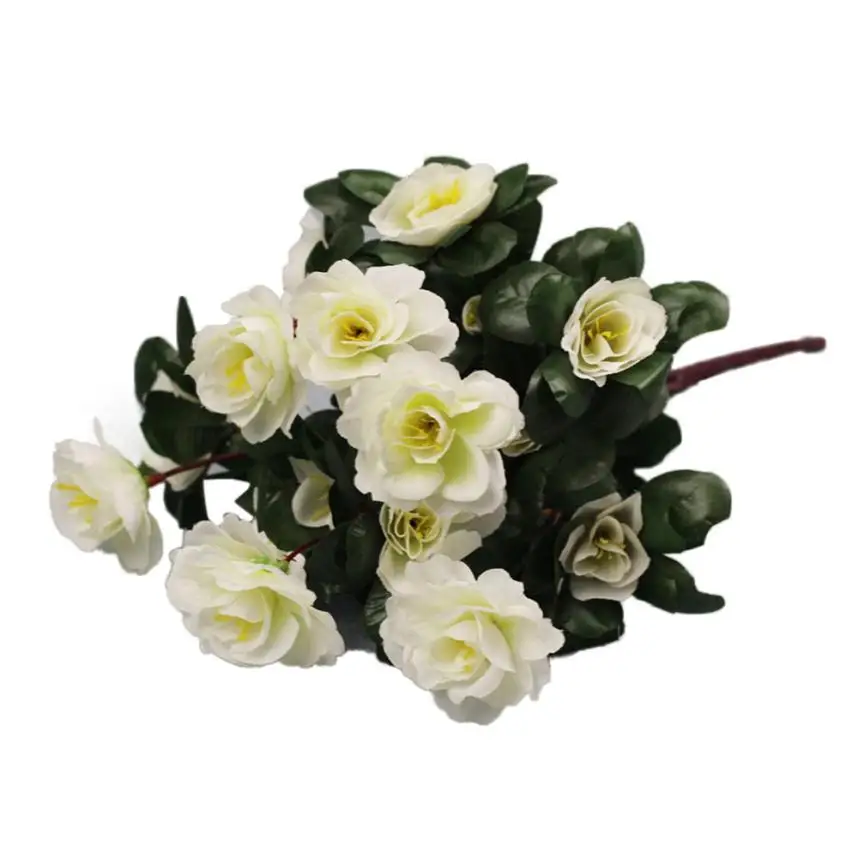 

Artificial Flowers Azalea Safflower For Bar Garden Decoration Pompom Wreath Decorative Bridal Fake Flower Home Decor 18July6