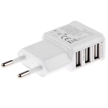 Универсальный 3 usb порта настенное зарядное устройство Зарядка с питанием переменного тока Adpater настольное зарядное устройство ЕС Разъем для телефона Tab адаптер