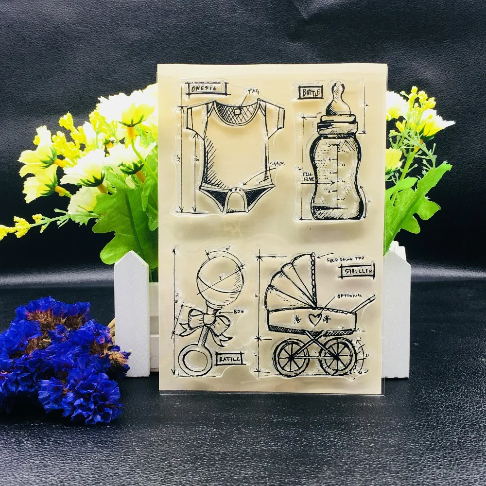 

BABY stamp Clear Stamp for Scrapbooking Transparent Silicone Rubber DIY Photo Album Decor 66