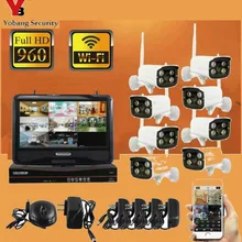 Yobangбезопасности 10,1 дюймов монитор 8CH Wifi беспроводной сетевой видеорегистратор система безопасности с 8x1,3 Мп Водонепроницаемая наружная камера система