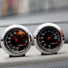 Автомобильный циферблат термометр и гигрометр Регулируемый угол наклона Специальный дизайн для легкой фиксации температуры и влажности дисплей