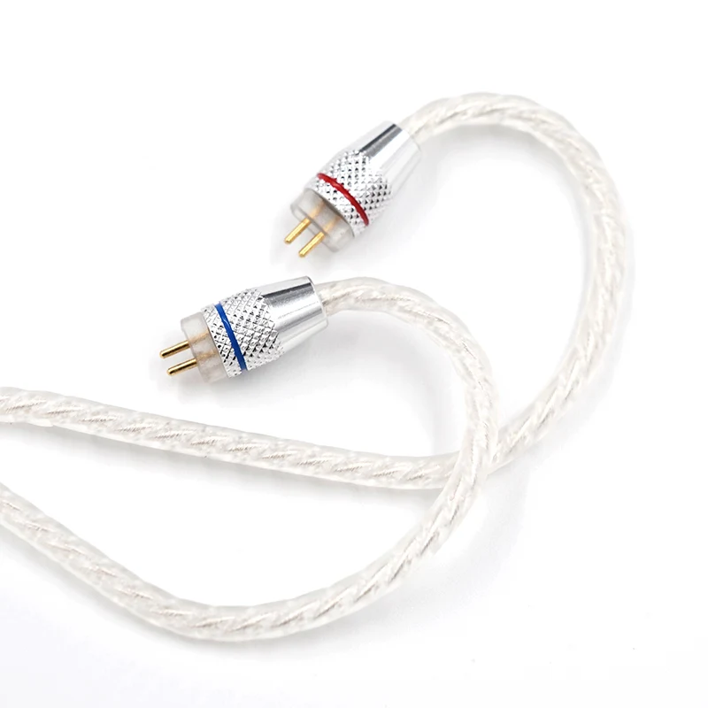 

CCA Upgraded Silver Plated Copper Cable 2pin Earphone Cable for CCA C10 C16 CA4 KZ ZST AS10 ZS10 ES4 ZSR BA10 CCA C10/C16 TRN V8