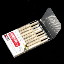 0.05/0.1/0.2/0.3/0.4/0.5/0.7/0.8 мм Fineliner Эскиз Маркер тонкой точка рисования маркером Manga граффити маркером