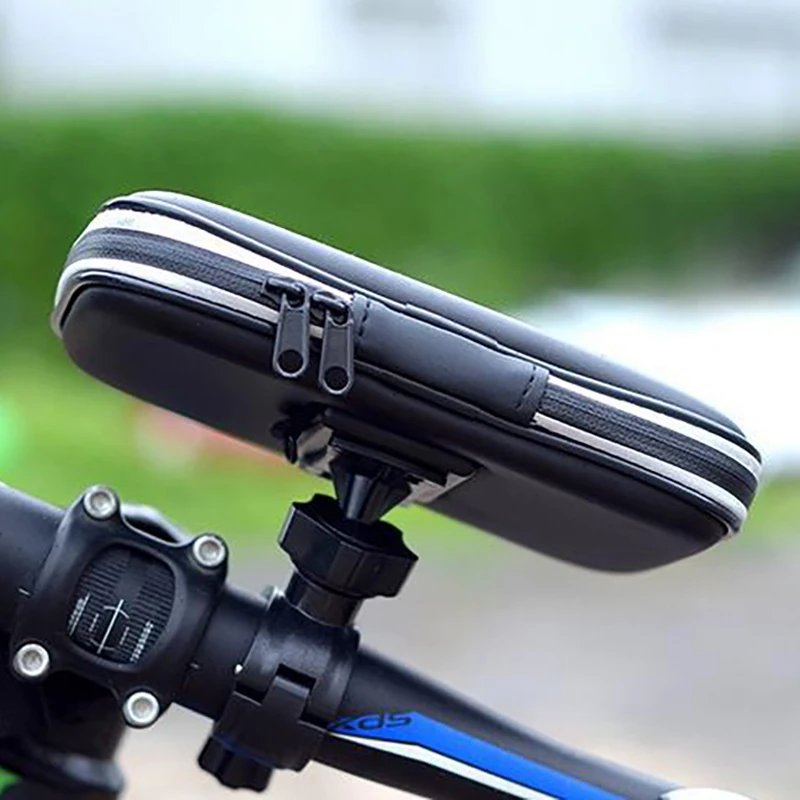 Велосипедный держатель для телефона, сумки для мотоцикла, велосипедный держатель, регулируемый зажим, водонепроницаемый велосипедный чехол для huawei Xiaomi