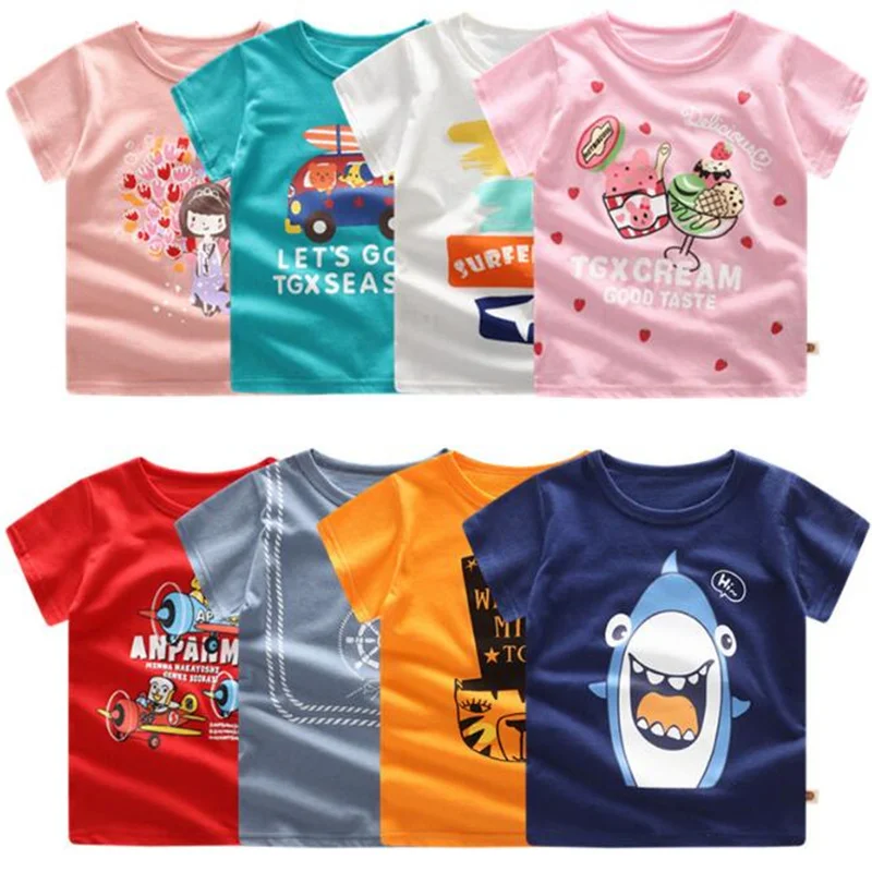 

Good Quality T-shirt Fashion Casual Short Sleeve Cute Cotton Material small size