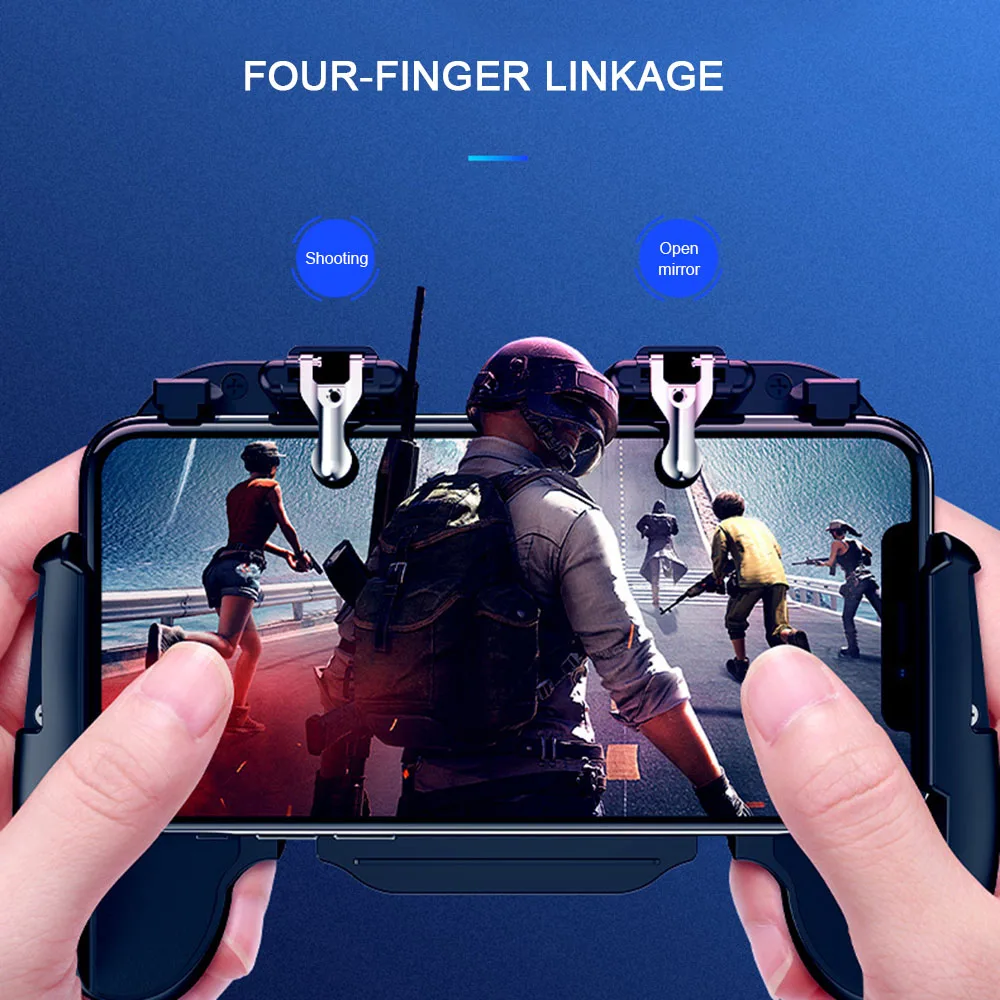 Cooler Cooling Fan Pubg Controller Gamepad Pubg Mobile Trigger L1R1 Shooter Joystick Game Pad Phone Holder