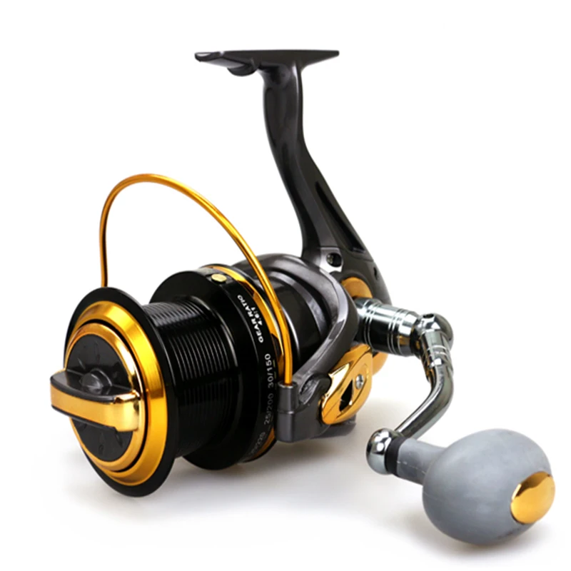 البحر الصيد بكرة 12bb + 1rb surfcasting الصيد بكرة عجلة لالمالحة 8000/9000 سلسلة السحب 24 كيلوجرام بعيدة طويلة/52lb الصيد بكرة