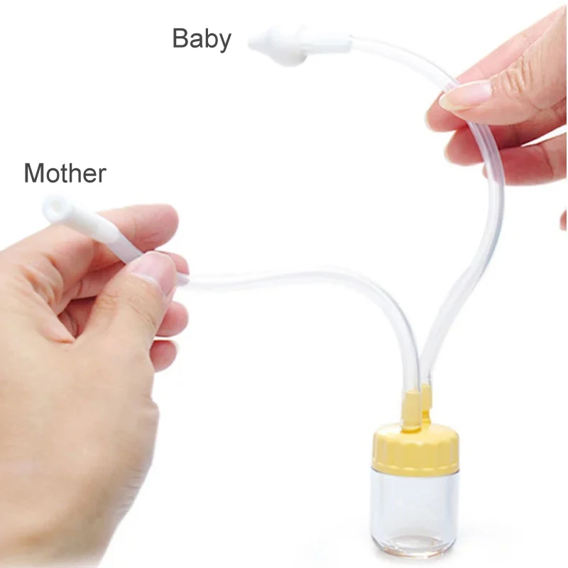 

1Pcs Nasal Aspirator Safe Infant Nose Cleaner Vacuum Suction Nasal Mucus Runny Aspirator Kids Inhalation for Baby Care Tool