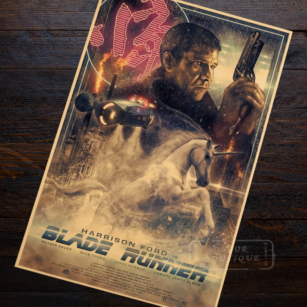 Sci-Fi Science Blade Runner Abstract Classic Retro Vintage Kraft Decorative DIY Wall Sticker Home Bar Posters Decoration Gift | Дом и сад