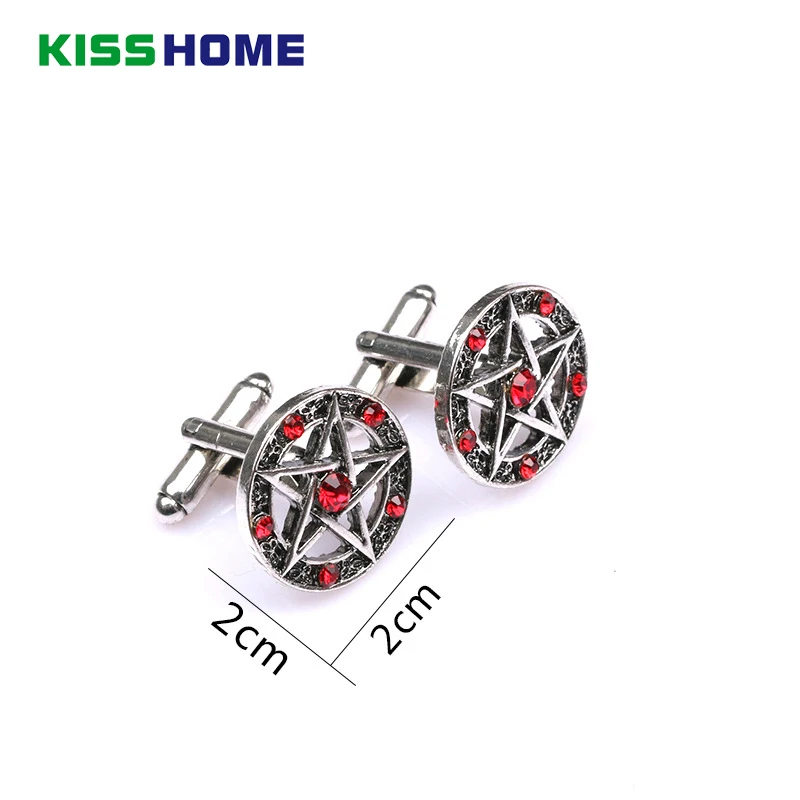 

Diamond Pentagram Cuff Links Cufflinks French Shirts Cuff Links Groomsmen Gift Wedding Party Gifts Mother's Day Present Birthday