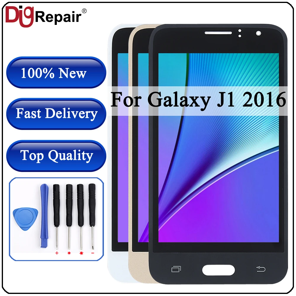 

j120f lcd For SAMSUNG GALAXY J1 2016 LCD J120 J120f J120M J120H Display Touch Screen Digitizer display for Samsung j1 2016 lcd
