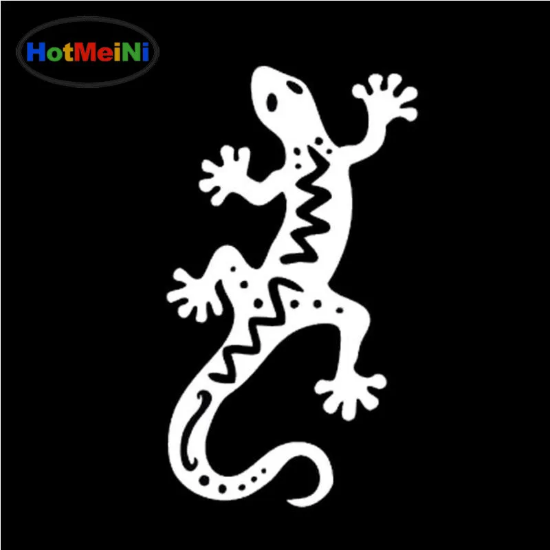 HotMeiNi модная виниловая наклейка Gecko Lizard для стайлинга автомобиля с хвостом яркая