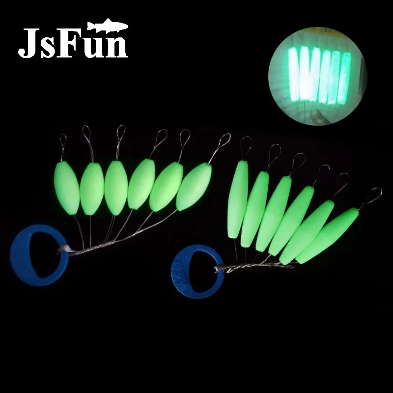 Wholesale 60packs/lot Luminous Fishing Float Glowing Seven star Float Lighted Bobber Night