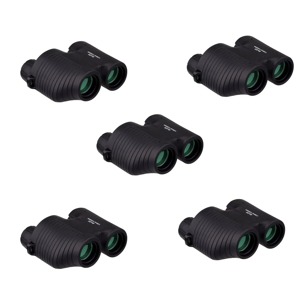 

LAIDA Compact Binoculars 8x25mm Fixed-Focus Porro Prism Telescope Binoculars Camping Hiking Hunting Black 5 PCS M0060