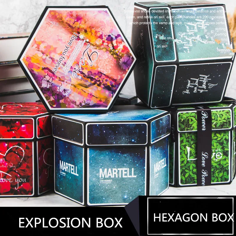 Butterfly Explosion Box Gift DIY Snacks Gift Box Mystery Surprise Explosion  Box Valentines Day Gift Photo Album Box for Birthday - AliExpress