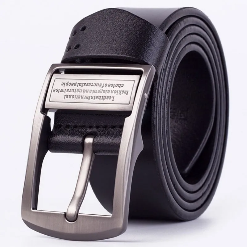 

2019 New Fashion Designer Men's Belts High Quality Cow Genuine Leather Vintage Pin Buckles Ceinture Casual Male Straps Luxury