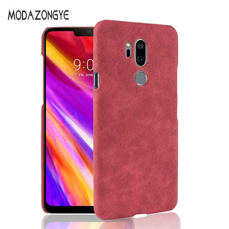 Для LG G7 чехол для ThinQ 6 1 класса люкс из искусственной кожи жесткий телефона G 7 G710 LGG7