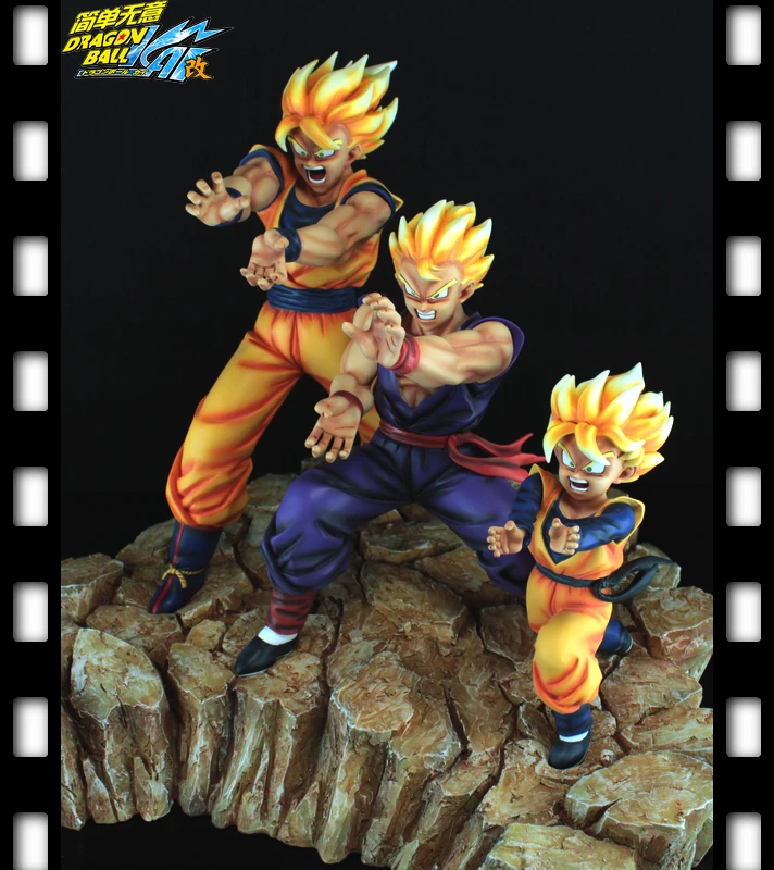 MODEL FANS Dragon Ball Z VKH 32cmGoku Gohan Goten ka me ha me ha GK resin figure toy for Collection