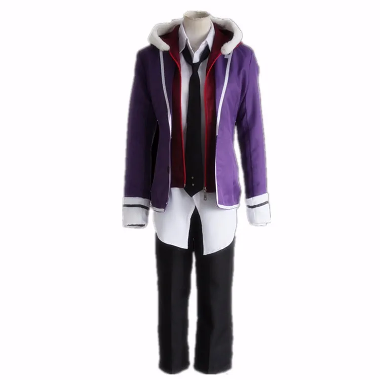 Аниме Diabolik Lovers Sakamaki Raito косплей костюм, полный набор школьной формы(куртка+ толстовки+ рубашка+ брюки+ галстук+ шляпа