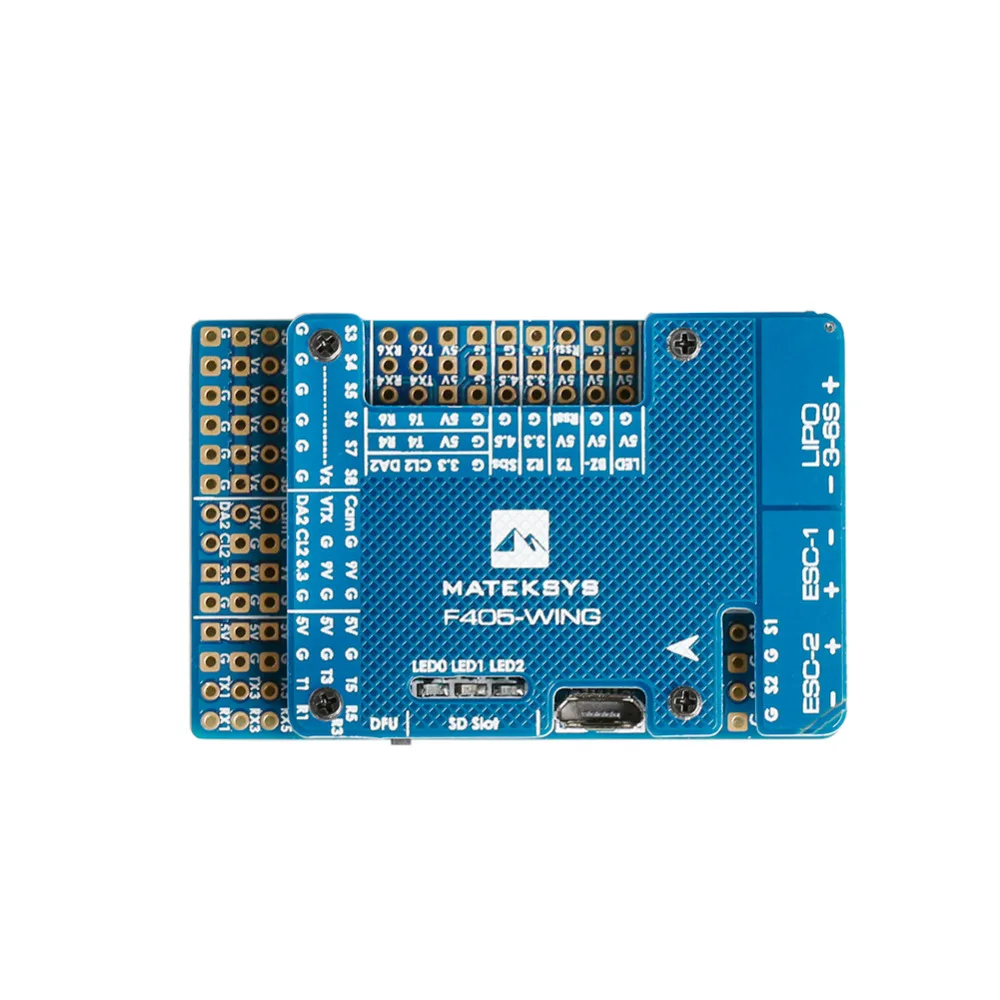 

Matek Mateksys Systems F405-WING F405 STM32F405 Flight Controller Built-in inverter Target in MATEKF405SE for FPV RC Multicopter