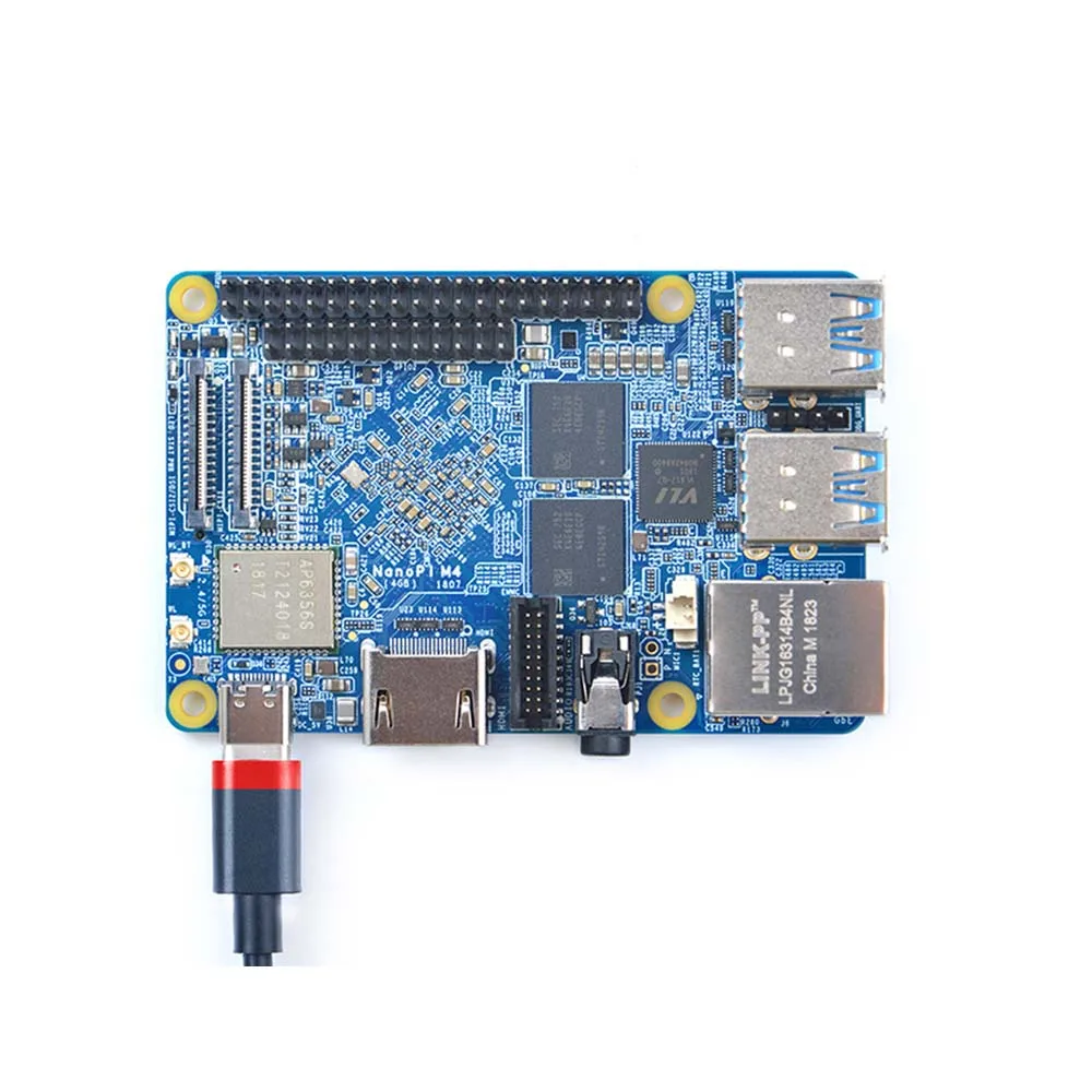 NanoPi M4 2 ГБ/4 ГБ DDR3 Rockchip RK3399 SoC 2,4G и 5G двухдиапазонный WiFi, Поддержка Android 8,1 Ubuntu, AI и глубокого обучения