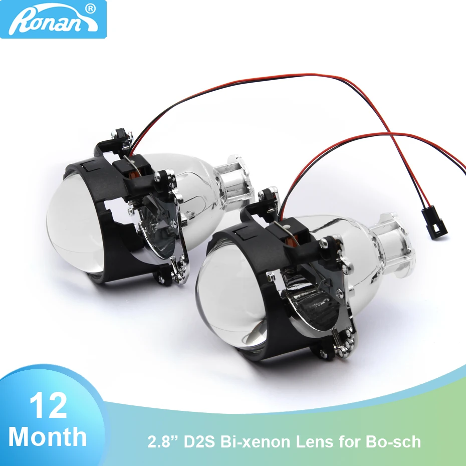 

RONAN Bi-Xenon Projector HID Lens Car Styling for D2S H1 Bulb H4 H7 Sockets For BMW E39 Mercedes W204 C200 Auto Light Retrofit