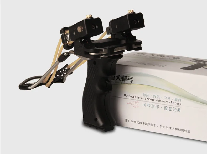 

New powerful Professional Steel ball outdoor slingshot+ ABS plastic precision slingshot rubber band jjff