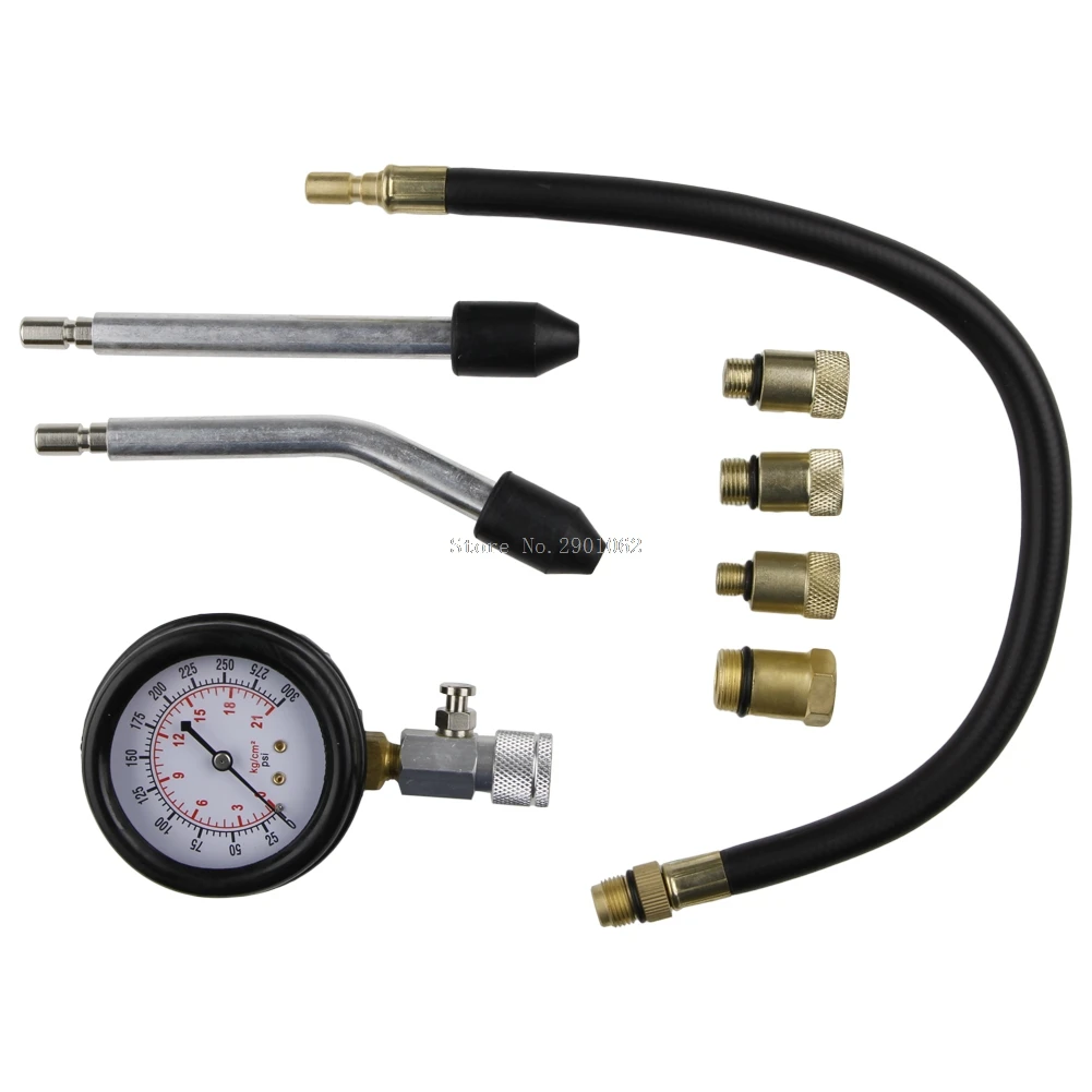 

Professional Petrol Gas Engine Cylinder Compression Tester Gauge Kits Motor Auto -B119
