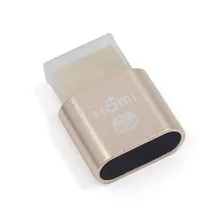 1 Pcs VGA Virtual Display Adapter HDMI 1.4 DDC EDID Dummy Plug Headless Ghost Display Emulator Video card Lock plate