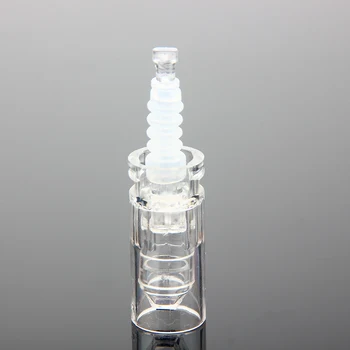 

25pcs Silicone Cartridge Needles Buckle Port Tattoo Needle Tips For Electric Auto Microneedling Permanent Makeup Pen