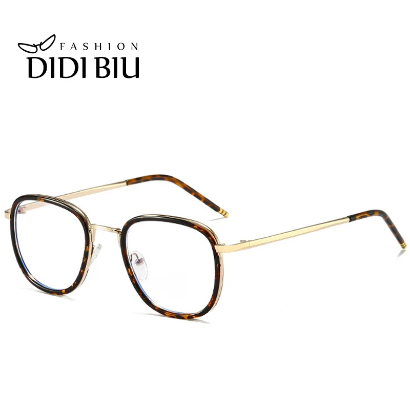 

DIDI Anti Blue Rays Computer Glasses Men Graming Brand Eyeglasses Women Leopard Italian Prescription Eyewear Frame Work U811