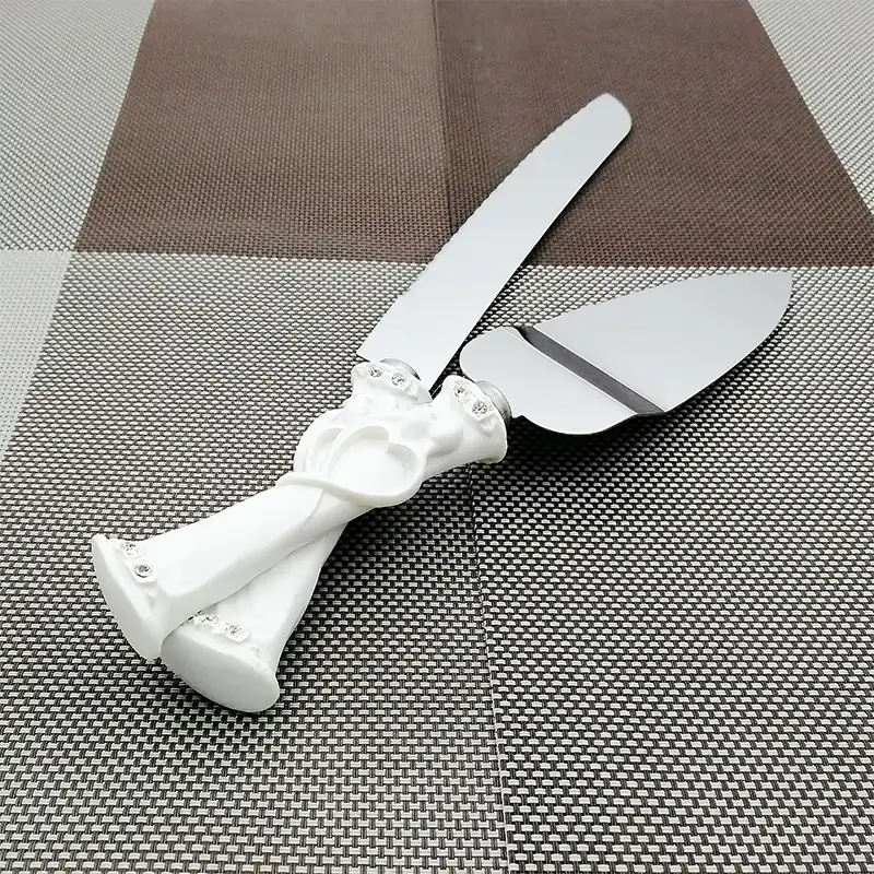 2pcs Stainless Steel Cake Decorating Tools Cutter Server Set