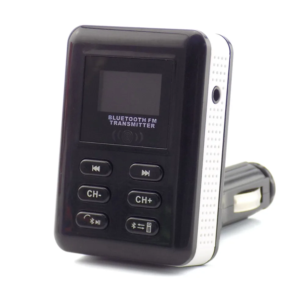 Siparnuo Handsfree Bluetooth Car Kit Wireless FM Transmitter USB SD LCD Transmitter FM Bluetooth Voiture MP3 Mic Remote Control
