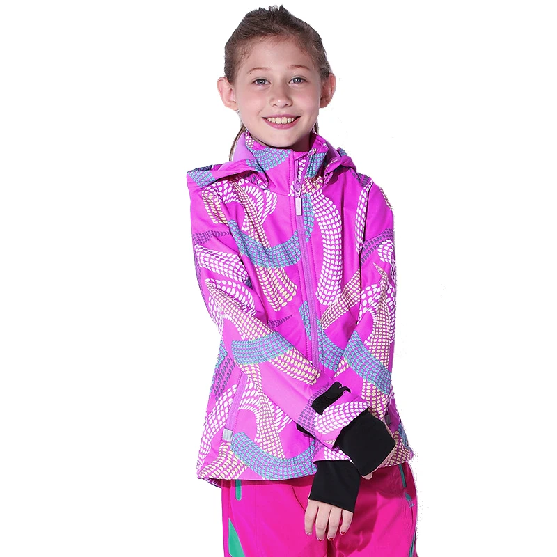 

Hot Kids Outdoor Sport Camping Hiking Softshell Jacket Girls Windstopper Trekking Climbing Coat Fleece Liner Casacos De Inverno