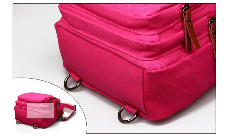 Baby Diaper Bag Canvas Mummy Large Capacity Backpack Nappy Handbag Portable Travel Maternity Women Shoulder Bag Mochila BB6016 (16)