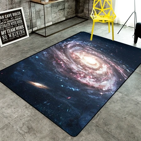 3D Galaxy Космические коврики и ковры для прихожей, гостиной, спальни, журнальный чайный столик, коврики с рисунком Вселенной, противоскользящий ковер - Цвет: Carpet2