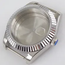 Матовый чехол из нержавеющей стали с сапфировым стеклом 40 мм, высококачественный чехол для часов eta 2836 miyota 82