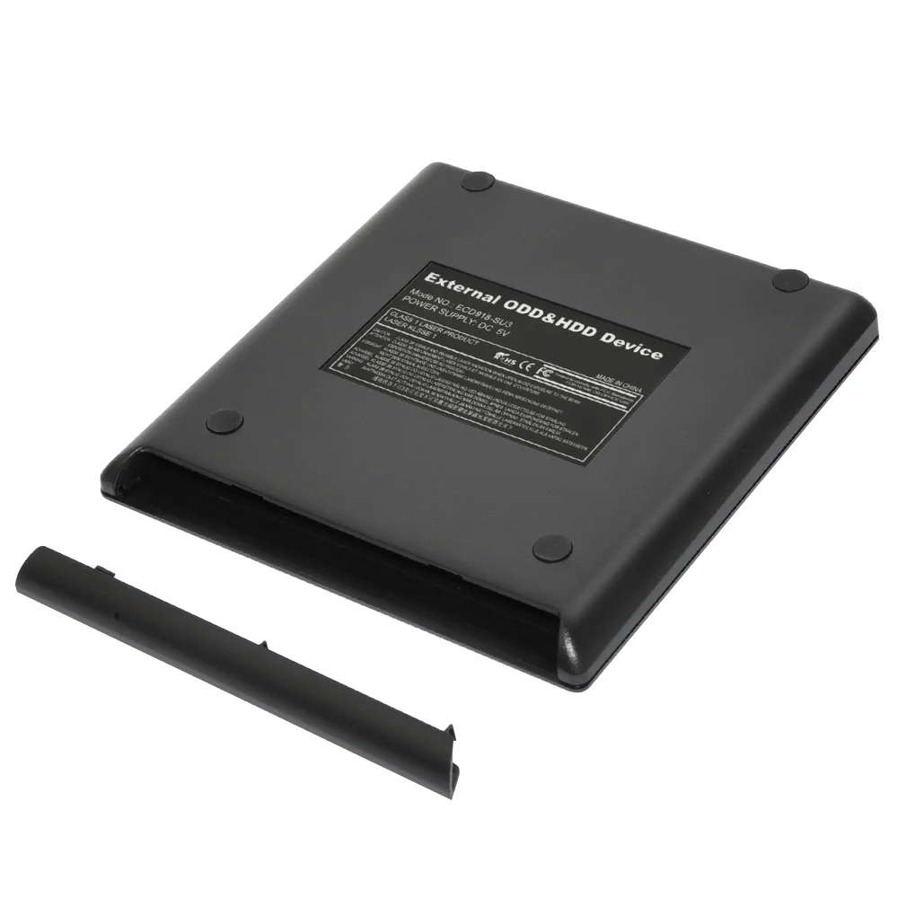  ECD918 Type C 9.5mm SATA Interface Laptop Notebook CD DVD RW Burner ROM Drive External Case Enclosu
