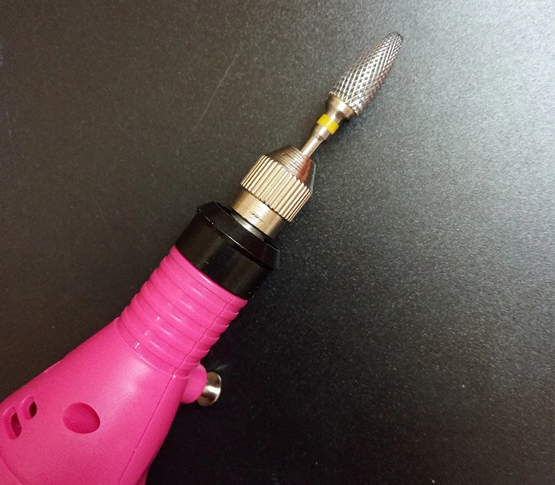 Arquivo de Unhas Hot! Professional Carbide Profissional Carboneto Unha Broca Bit x Fino Topo Elétrica Ouro 203001 Amarelo 10 Pieces3 - 32 10 Equipamento de unhas artísticas